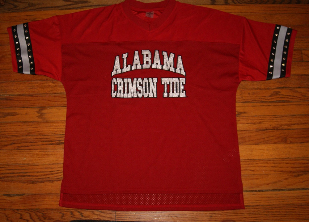Alabama Crimson Tide Gameday Couture Women's Sequin Football Jersey Size XL
